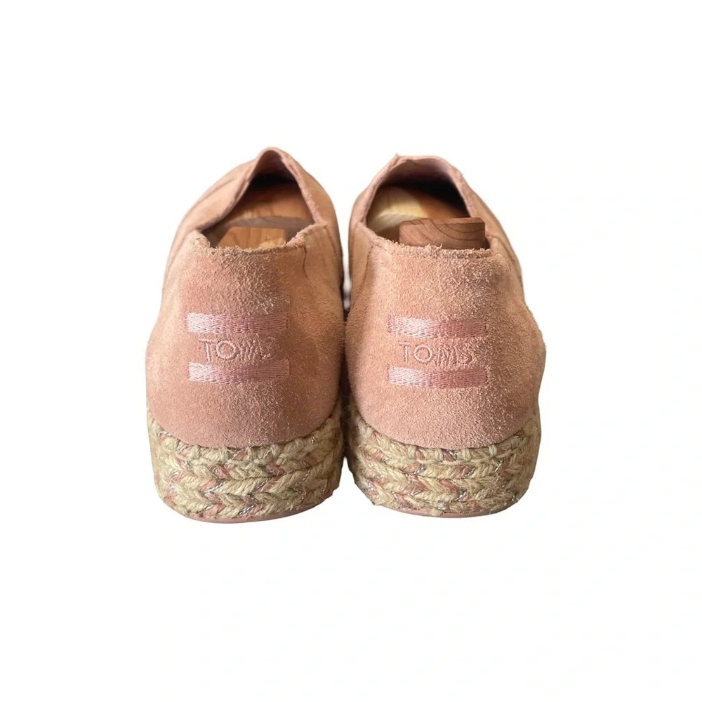 Toms Pink Suede Espadrilles